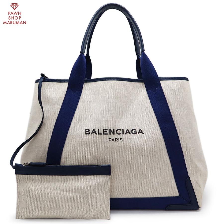 BALENCIAGA（バレンシアガ） ネイビーカバスM 339936 キャンバス 