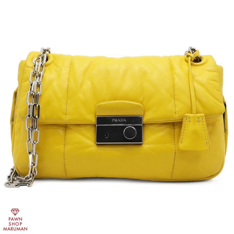 PRADA（プラダ） ボンバーチェーンショルダーバッグ BR5024 ナッパ 