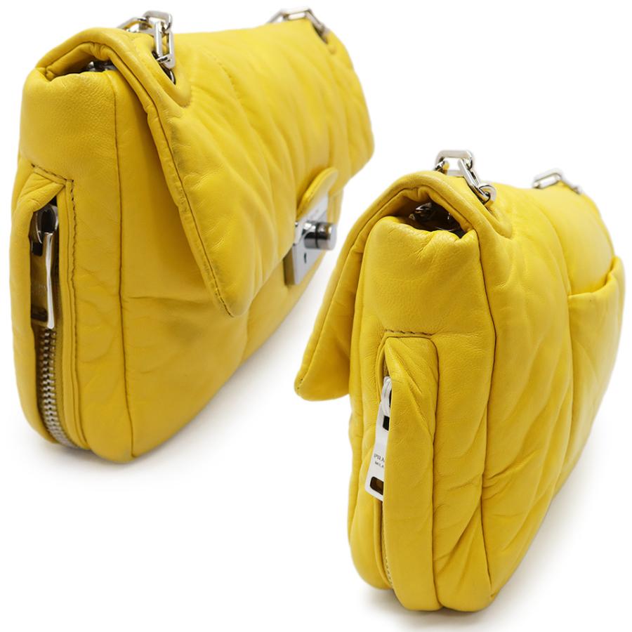 PRADA（プラダ） ボンバーチェーンショルダーバッグ BR5024 ナッパ