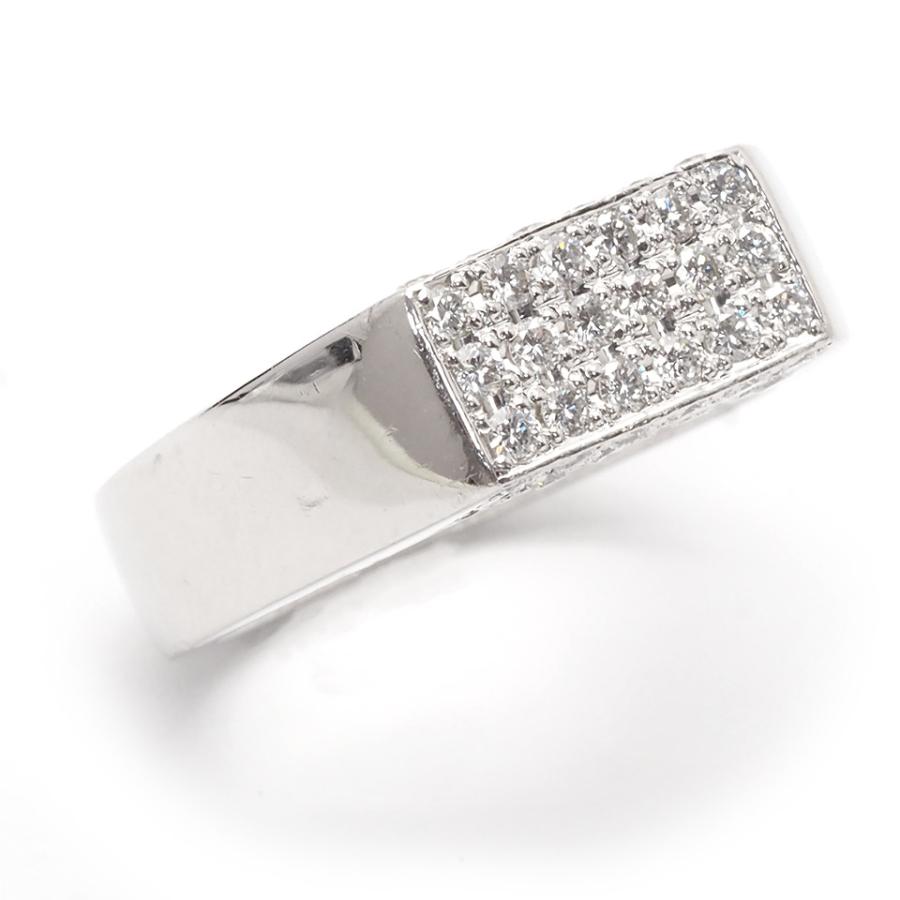 CELINE セリーヌ ダイヤモンドリング Pt900 0.72ct ルビー 0.02
