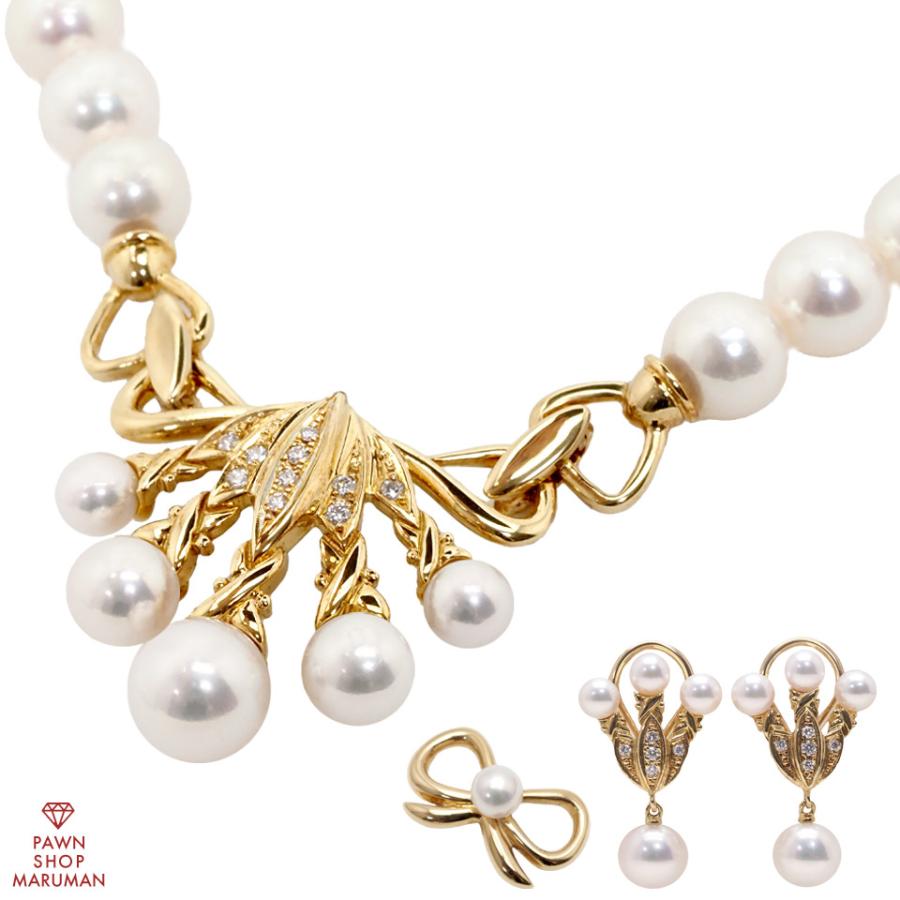 MIKIMOTO（ミキモト） パールネックレス イヤリングセット 留め具