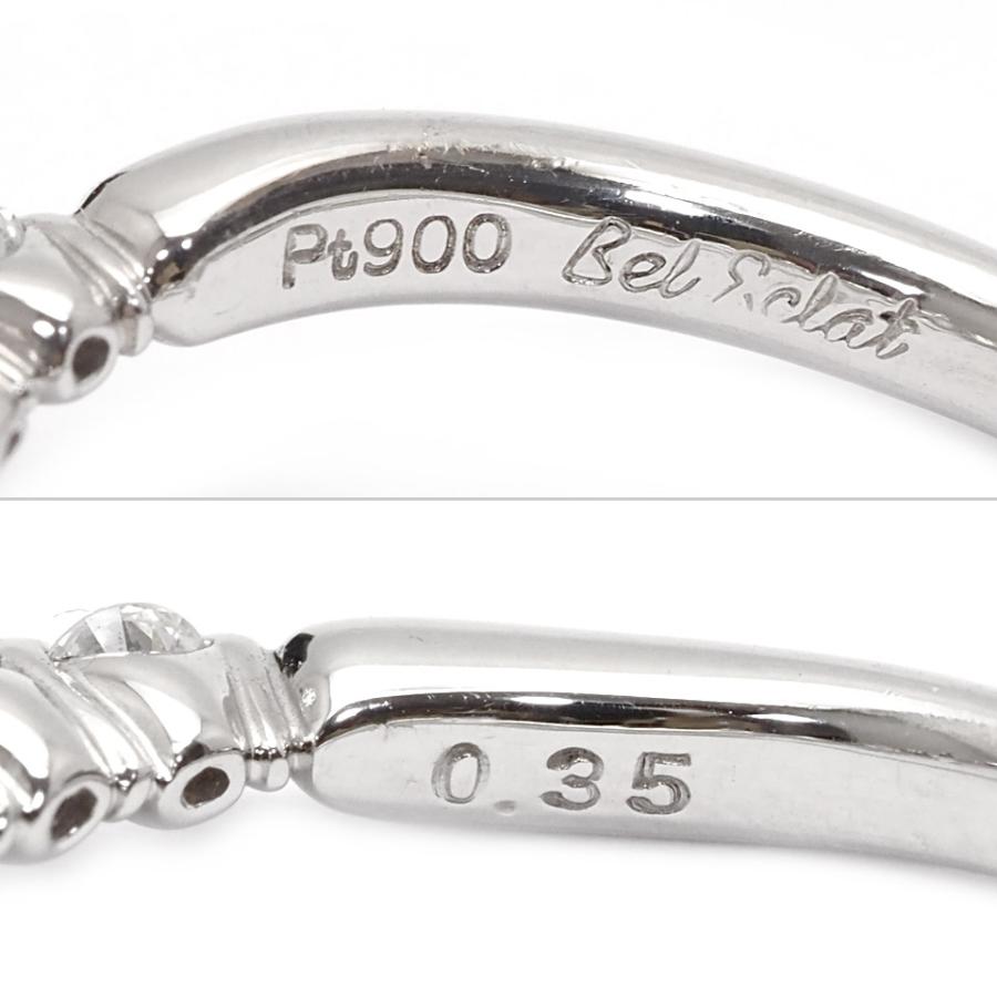 Bel Eclat ベルエクラ ダイヤモンドリング Pt900 ダイヤ0.35ct #4.5 