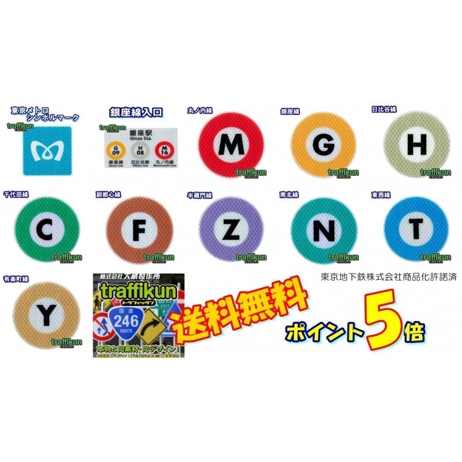 東京メトロ トラフィックン 標識板のみ 本物同素材 同デザインのミニチュア標識 大蔵製作所 O H Metoro Marumaru Shop 通販 Yahoo ショッピング