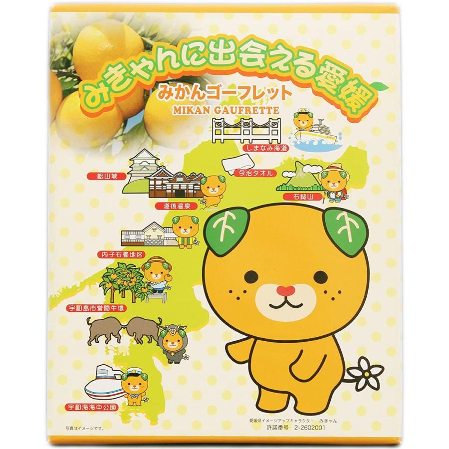 みきゃんに出会える愛媛 みかんゴーフレット 16枚入り Maruショップ 通販 Yahoo ショッピング