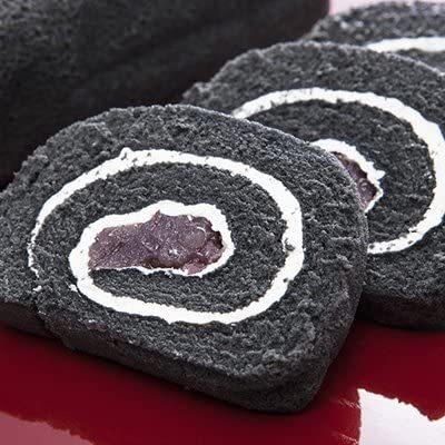 韮山反射炉大砲ロール 南伊豆の食用竹炭パウダーを練り込んだしっとりふわふわ食感の真っ黒なロールケーキ Maruショップ 通販 Yahoo ショッピング