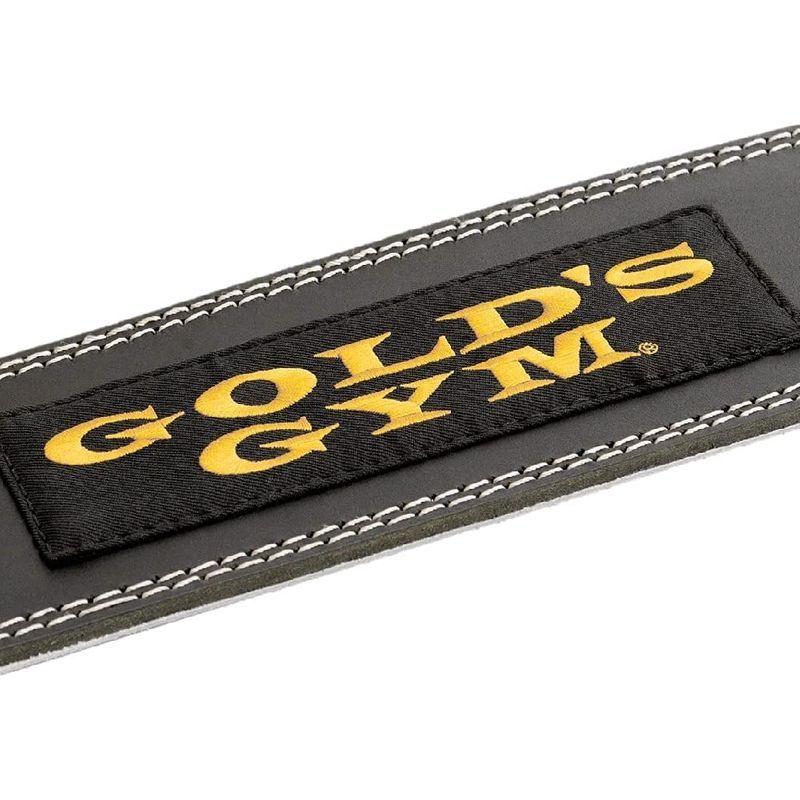 ブランド品専門の GYM) ゴールドジム(GOLD`S トレーニングレザーベルトBK ゴールドジムトレーナー愛用 正規品 G3368  XL(95~105cm) トレーニング、パワーベルト - raffles.mn