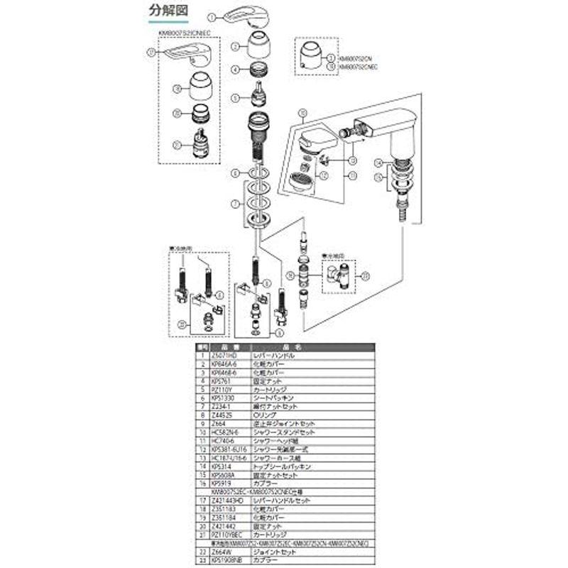 KVK　洗面用シングルレバー式シャワー　KM8007S2