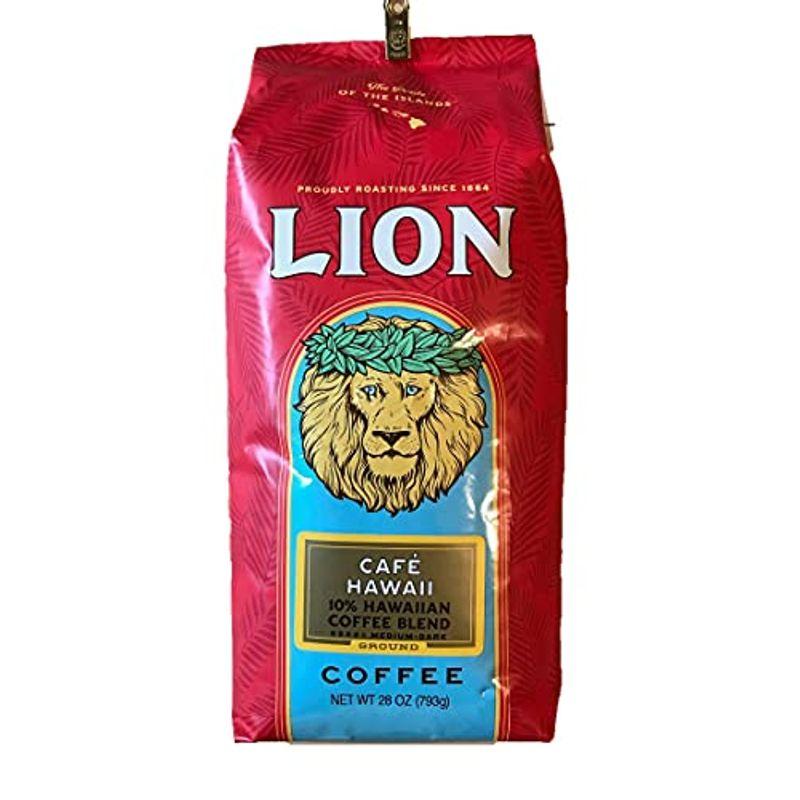 Lion Cofe Hawaii ライオン カフェ ハワイ ミディアム ダーク ロースト コーヒー （粉） 793g×2パック