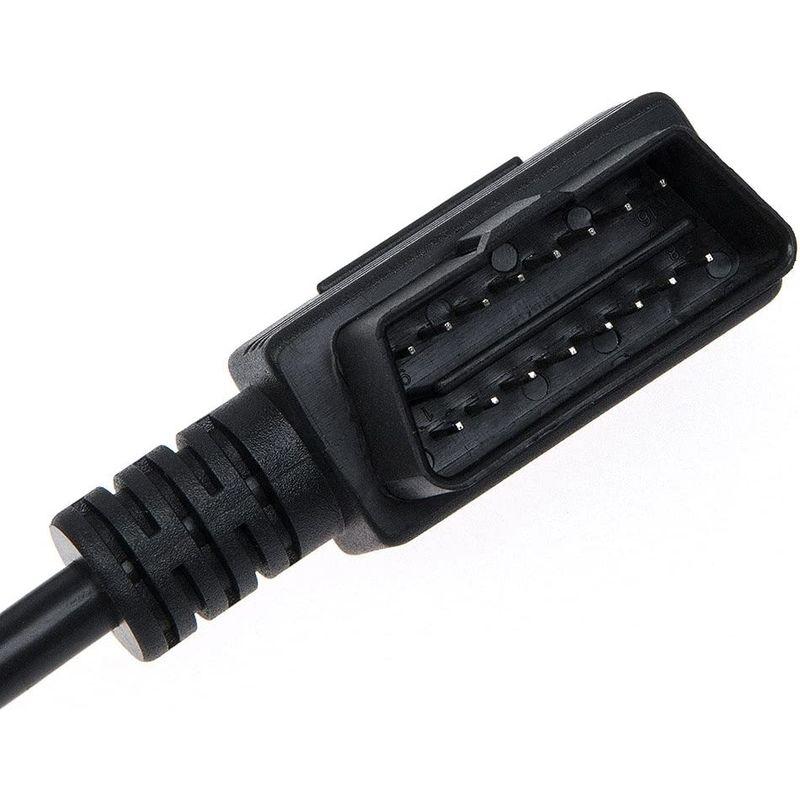 CarAngels OBD2用16PIN延長 2分岐ケーブル 50cm L型 ハーネス 2ポート 通販 OBD2 フラットケーブル ハーネス 2分配コネクター OBDユニットを同時使用 2口 分岐ケーブル 送料無料