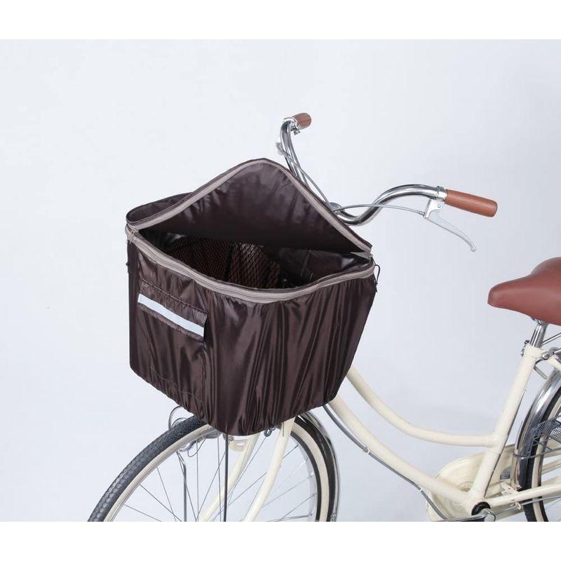 売り切り御免!】【売り切り御免!】川住製作所 自転車 2段式前カゴカバー KW-245BR ブラウン 自転車車体カバー 川住製作所 自転車 2段式前カゴカバー ワイドカゴ対応 KW-770BR こげ茶