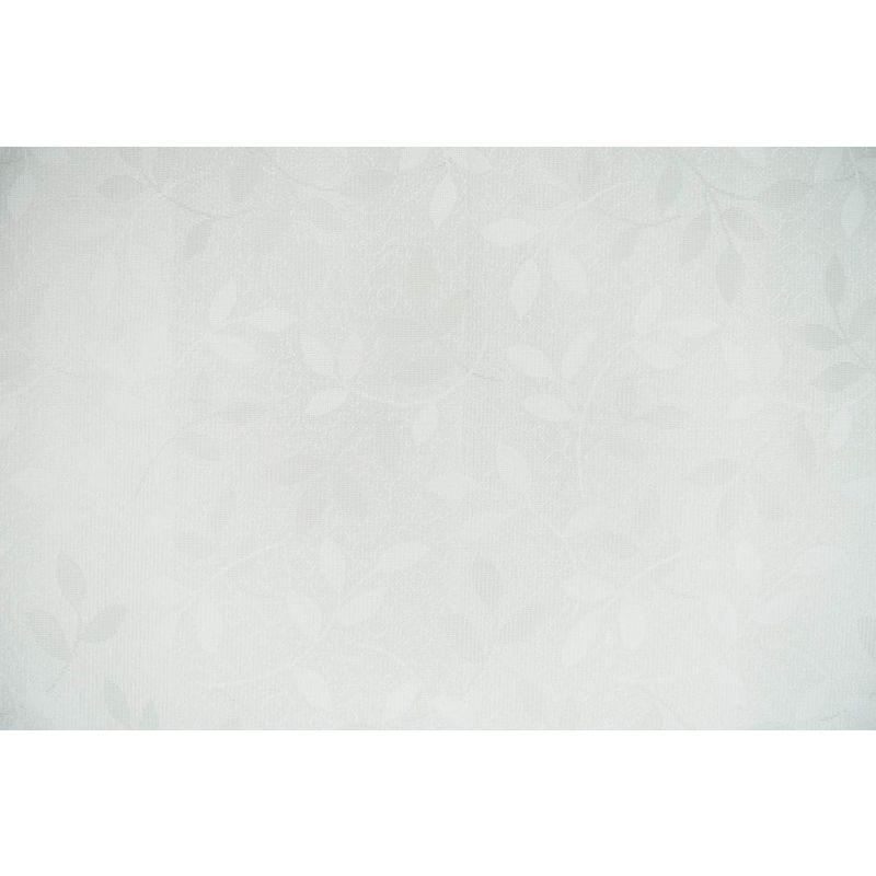 アーリエ(Arie) カフェカーテン ホワイト ウェーブロン 採光 リーフリーフ 幅約100×丈約70cm 日本製 UVカット 遮像 通販 