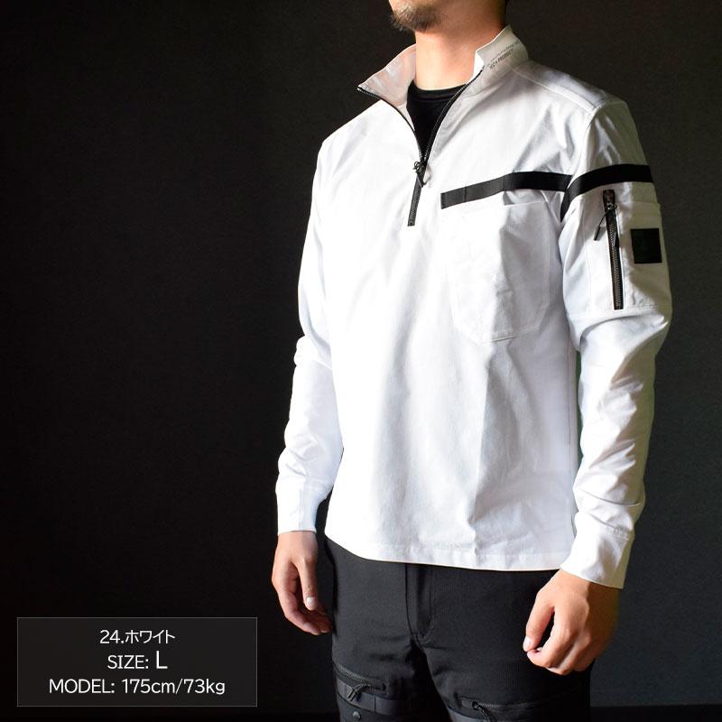 アルファフォース 春夏素材 長袖ポロシャツ エアエスケープ 速乾 軽量