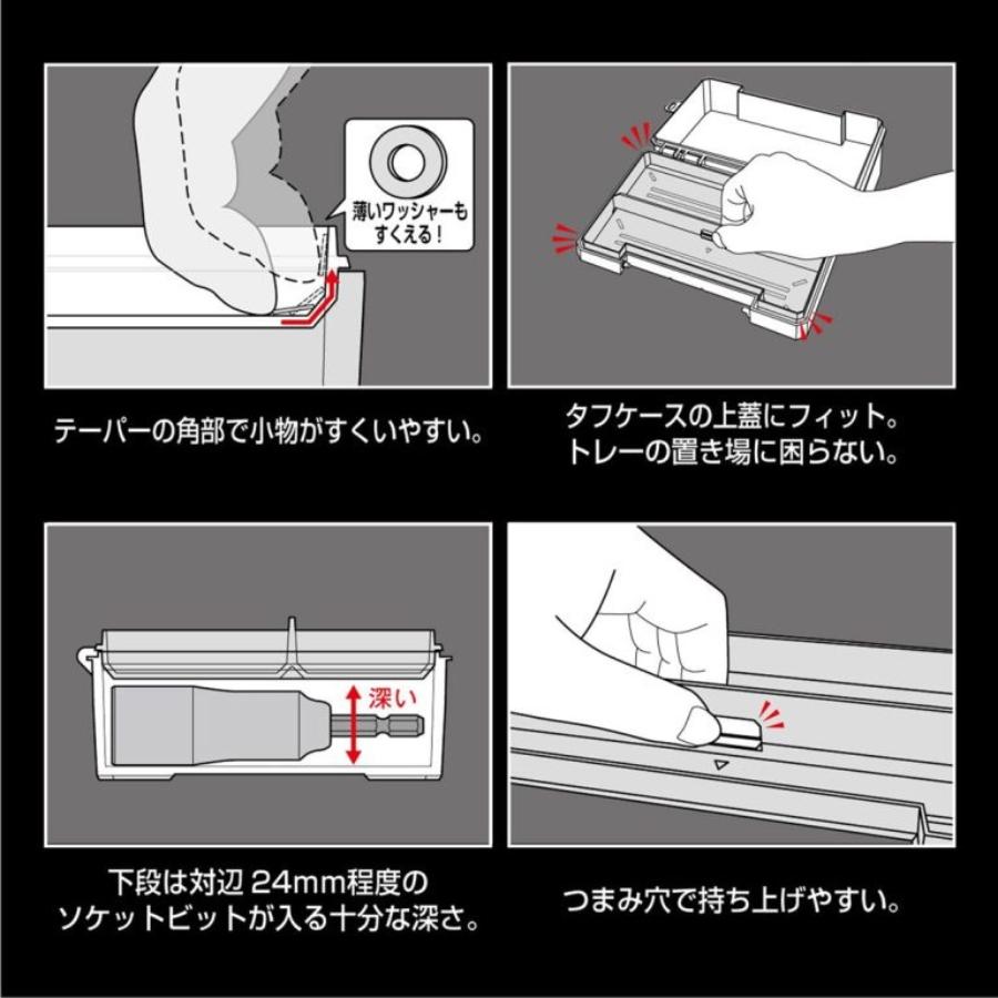 タフケース用トレー 仕切り アネックス ANEX ATC-T1 : おしゃれ作業着