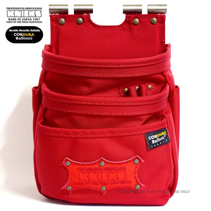 Knicks ニックス　腰袋　バリスティック　赤タグ KNICKS（ニックス） 腰道具 KNICKS BART-301DDX レッド 赤 背面チタン