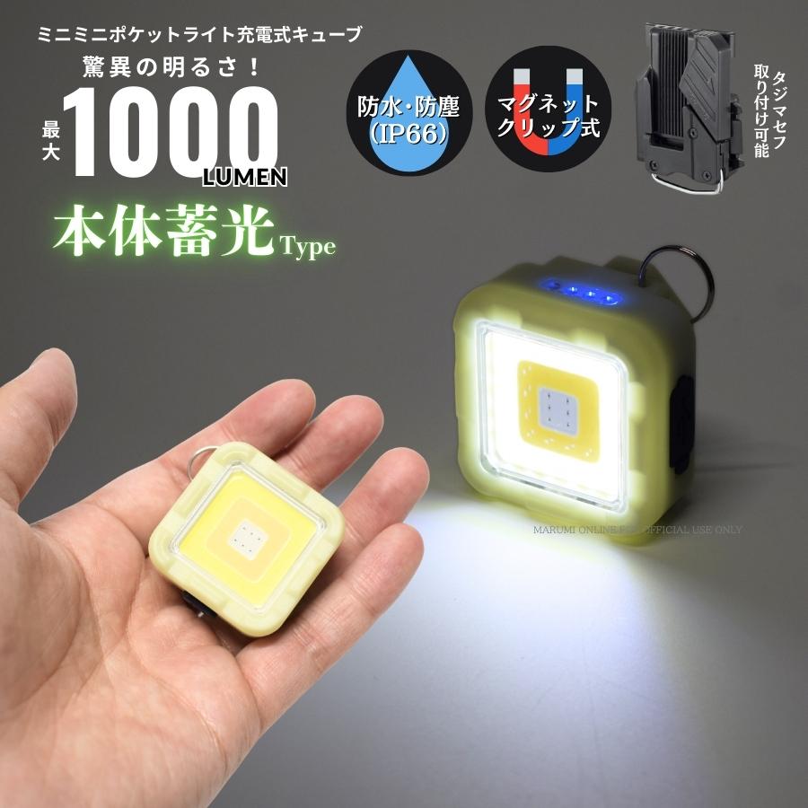 BIGMAN ビッグマン 【蓄光】 小型 LED ミニミニポケットライト充電式