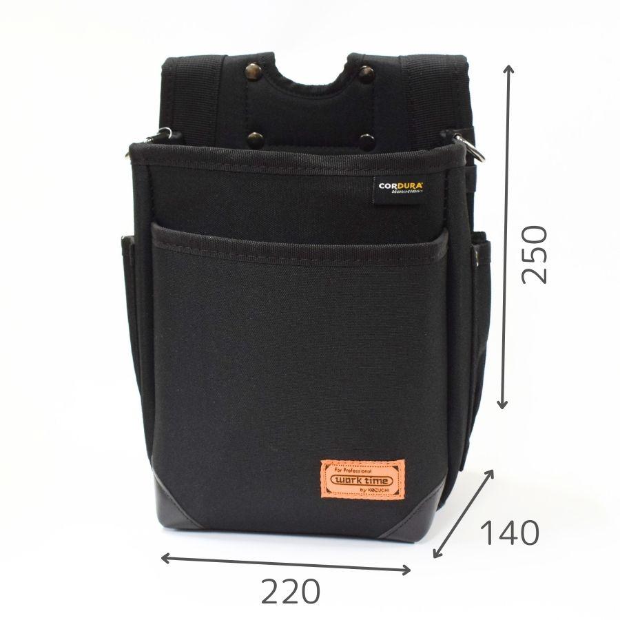 コーデュラ CORDURA 電工 2段 腰袋 超撥水加工 軽量 ハーネス対応