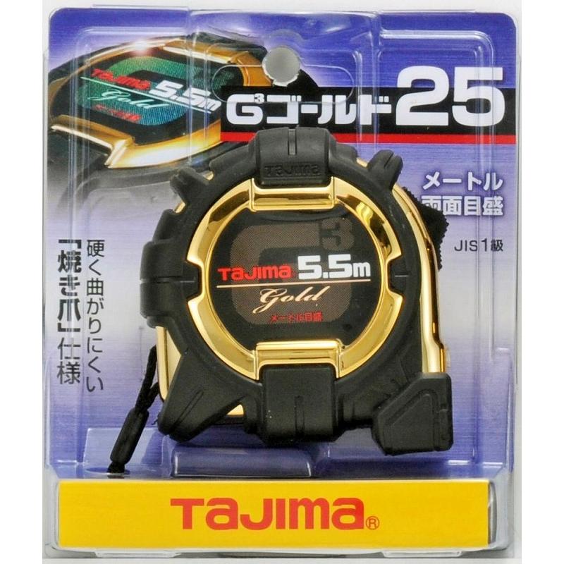 タジマ スケール コンベックス セフコンベ G3ゴールドロック-25×6個 タジマ G3ゴールドロック-25 5.5m メートル目盛 コンベックス スケール