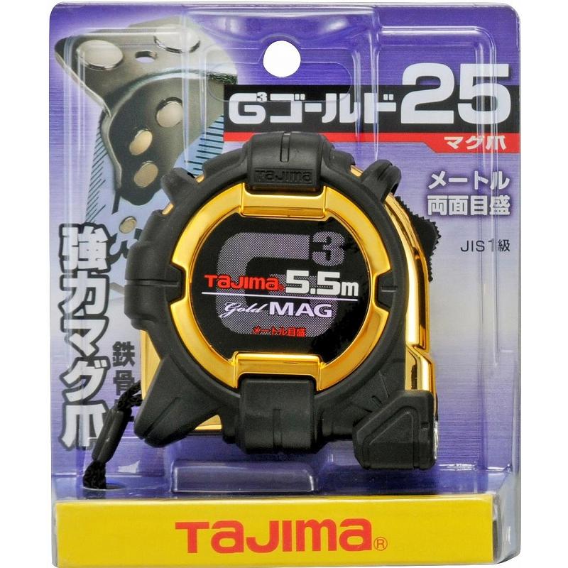Tajima（タジマ） G3ゴールドロック マグ爪-25 5.5m メートル目盛