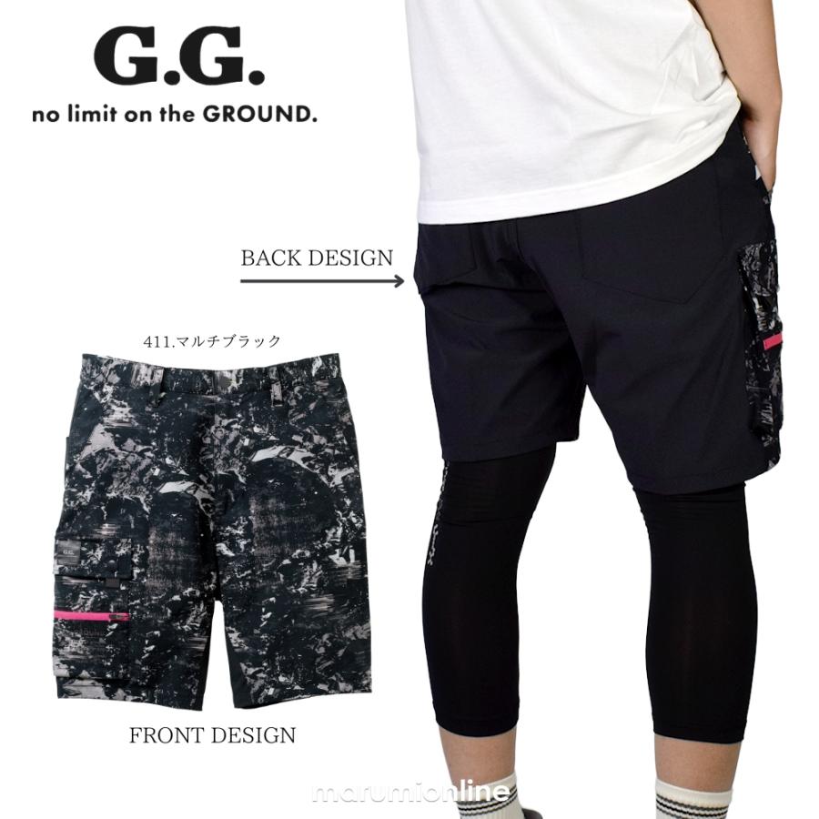 G.G. G.G 桑和 おしゃれ かっこいい 作業着 作業服 ショートパンツ