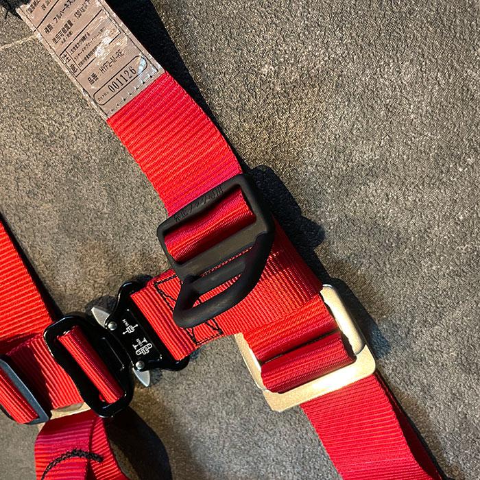 椿モデル HYF2RE レッド 赤 【Mサイズ】 フルハーネス型安全帯 新規格