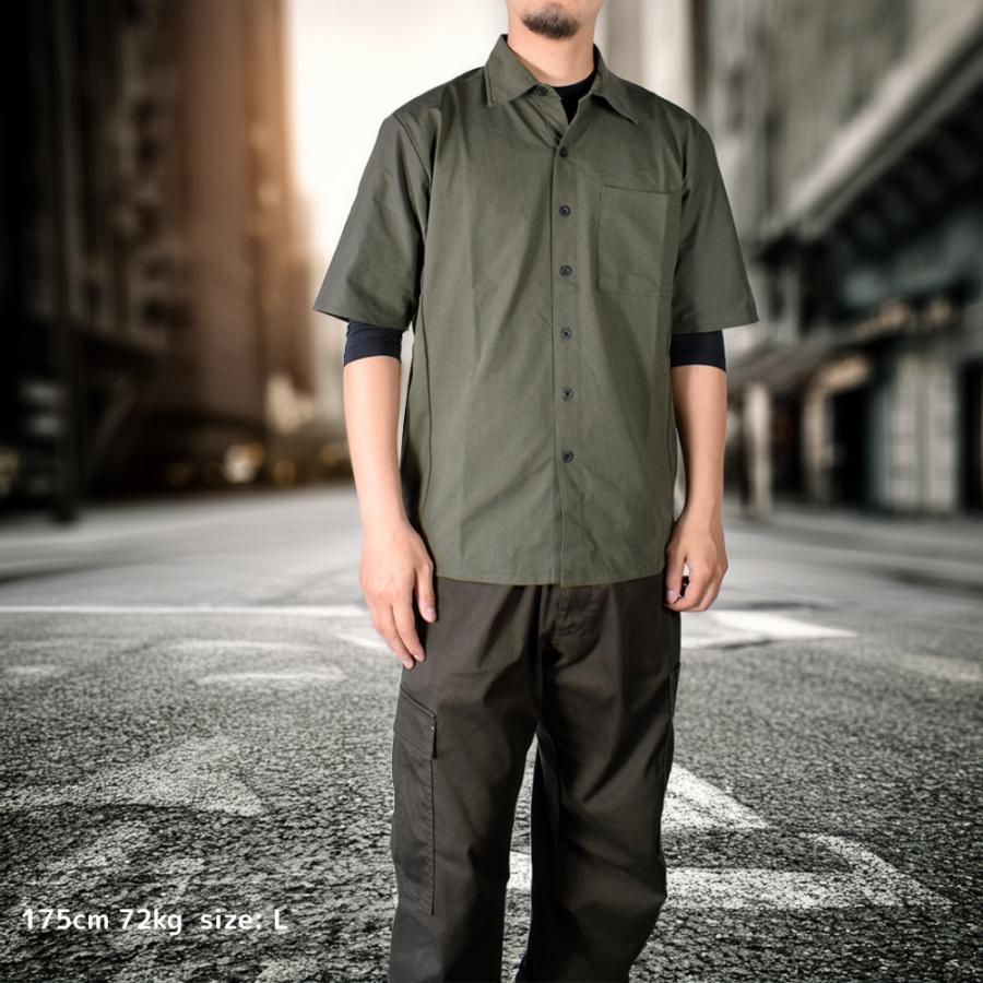 ボクラワークス コトブキニット ワークシャツ メンズ 半袖シャツ 春夏