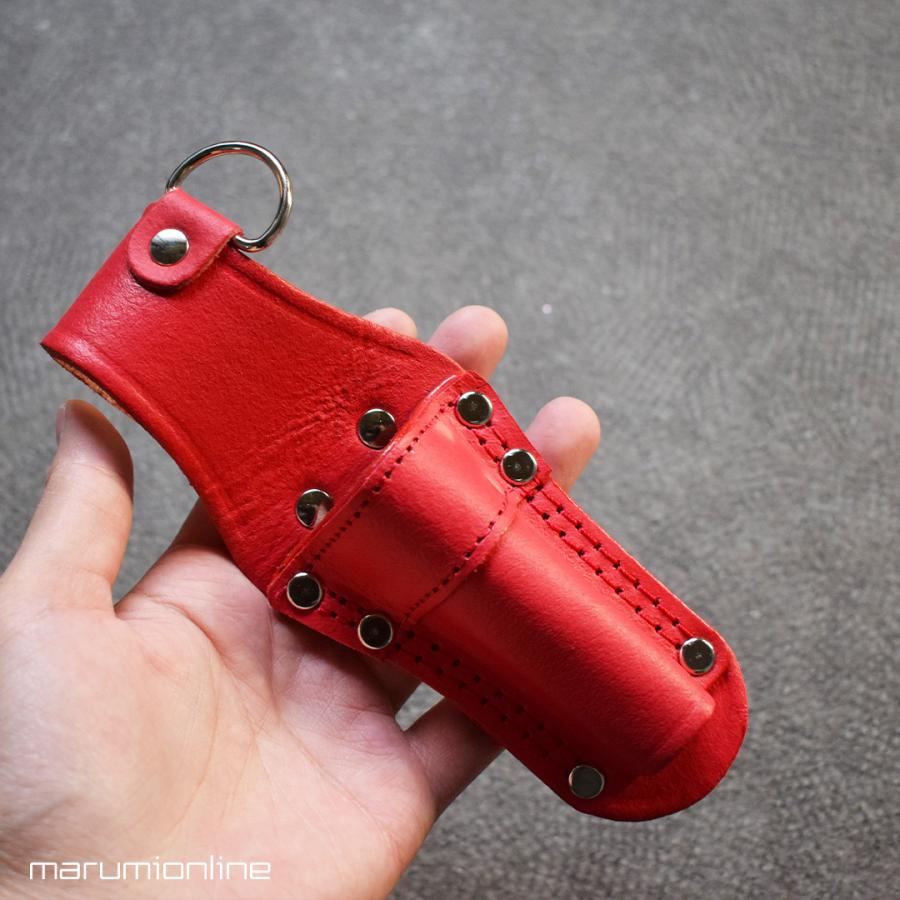 限定 赤備え 鳶壱 LX-12RED 牛革工具差し シノ・ラチェットレンチ差 D