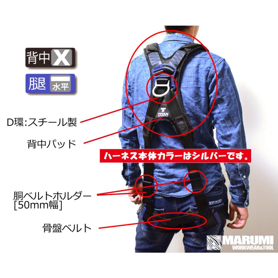 タイタン 【タイタン TITAN】新規格フルハーネス型安全帯[本体 タイタン 【タイタン TITAN】新規格フルハーネス型安全帯[本体
