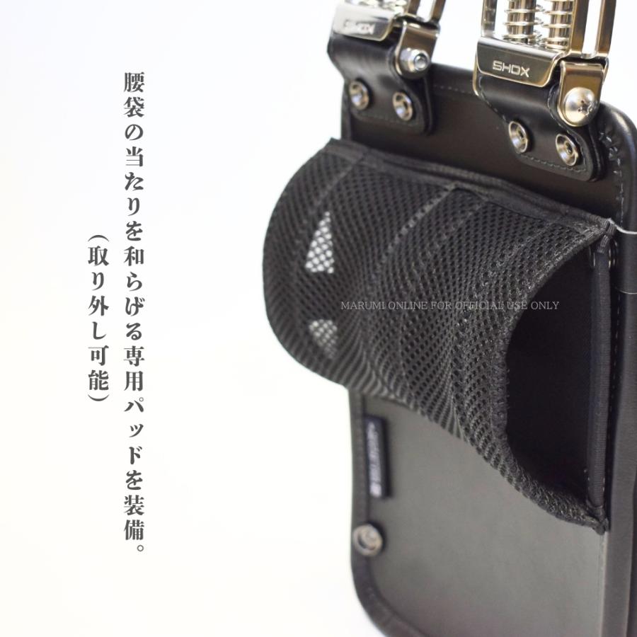 SHOX ショックス 腰道具 工具差し 腰袋 スプリング機構 牛本革