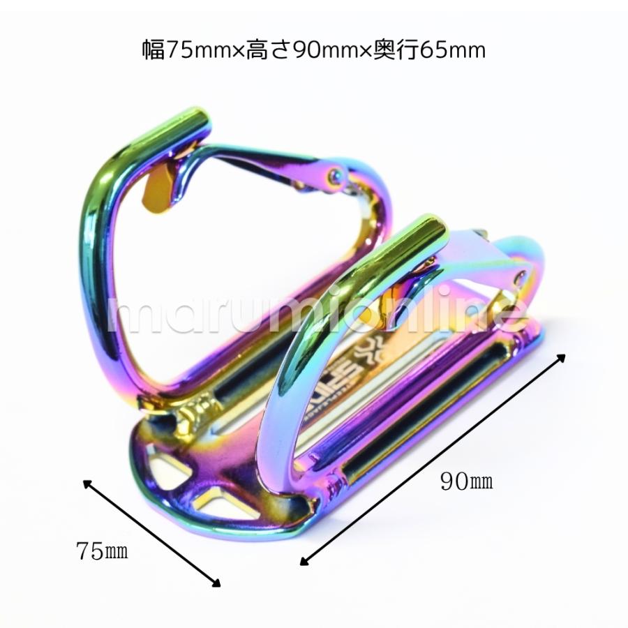 カラビナツールフック DIY 工具 アルミ製 軽量 鍛造 腰道具 胴ベルト用