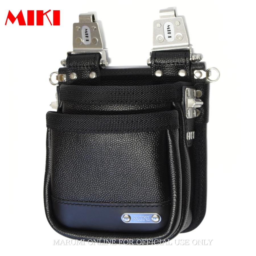 MIKI 三貴 ミキ 2段 腰袋 工具差し ツールホルダー プロ用 牛革 本革