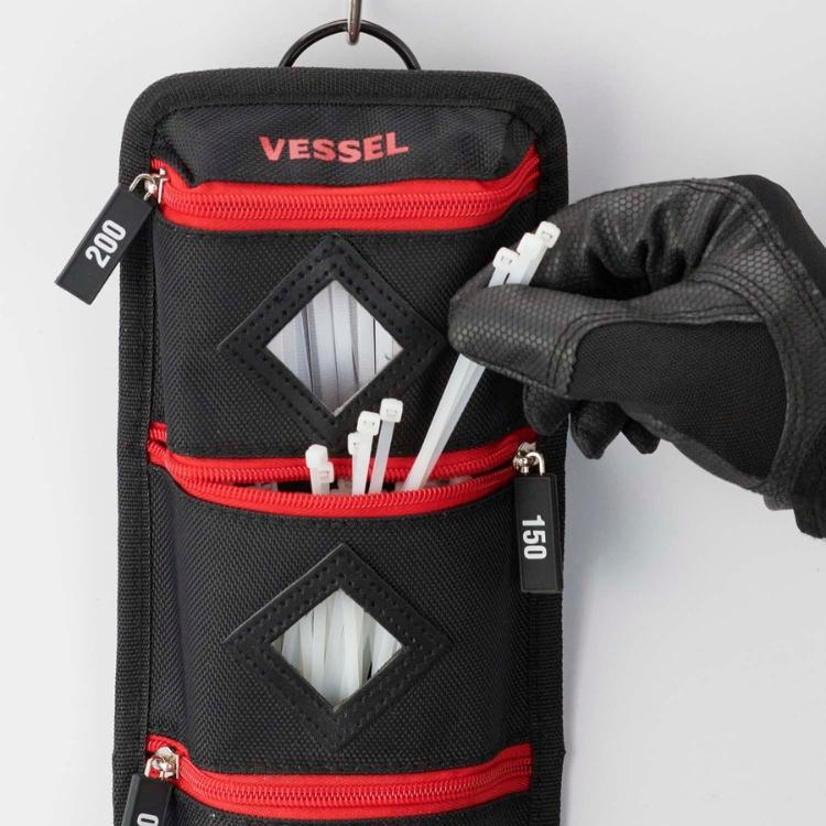 新品★ホルダー★３個セット★３００枚収納可 VESSEL ベッセル TCH-300 結束バンドホルダー（3サイズ収納）200、250