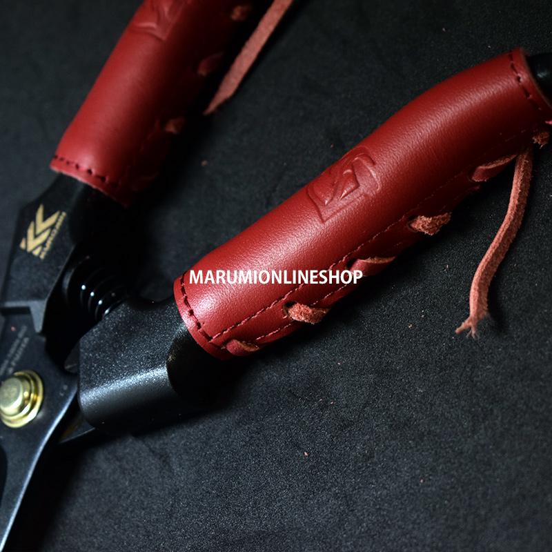 剪定鋏用 本革グリップカバー 工具 カスタム レザー 腰道具 3個まで