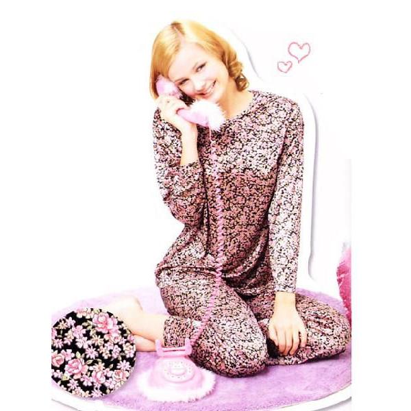 ポーチ付き旅行用携帯パジャマ 小花柄 M L Ll 黒 ピンク サックス レディース 旅行 トラベル 小さい 巾着付き エトワール海渡 Ac P4 Flower Marumi 通販 Yahoo ショッピング