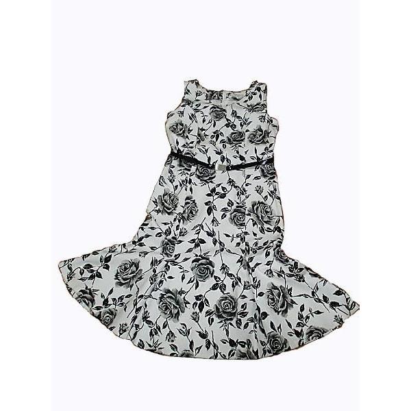 ワンピース 夏 ノースリーブ 花柄 華やか おしゃれ 9号 Mサイズ 白黒 30代40代 レディースファッション 送料無料 Op19 Cr Marumi 通販 Yahoo ショッピング