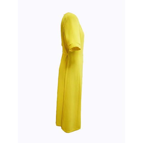 ワンピース　夏　半袖　9号　イエロー　黄色　カジュアル　レディースファッション　30代40代