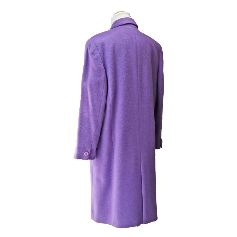 ウールコート チェスターコート ミディアム丈 秋冬 パープル 紫 ダブル ゆったり9号 レディースファッション レナウン 送料無料 Out153 Cyril Marumi 通販 Yahoo ショッピング