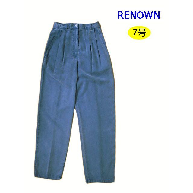 ７号　テンセルパンツ　インディゴブルー（レディレナウン　RENOWN）ミセス｜marumi371