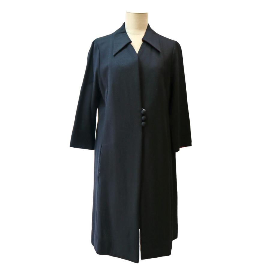 昭和レトロ 秋冬 ロングコート 13号 黒 ブラック フォーマル レディースファッション 60年代70年代 R1109 Ct Marumi 通販 Yahoo ショッピング