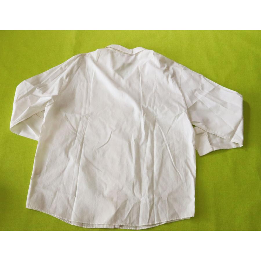 昭和レトロ　長袖シャツブラウス　13号　白　ゆったりサイズ　レディスファッション　60年代70年代　｜marumi371｜05