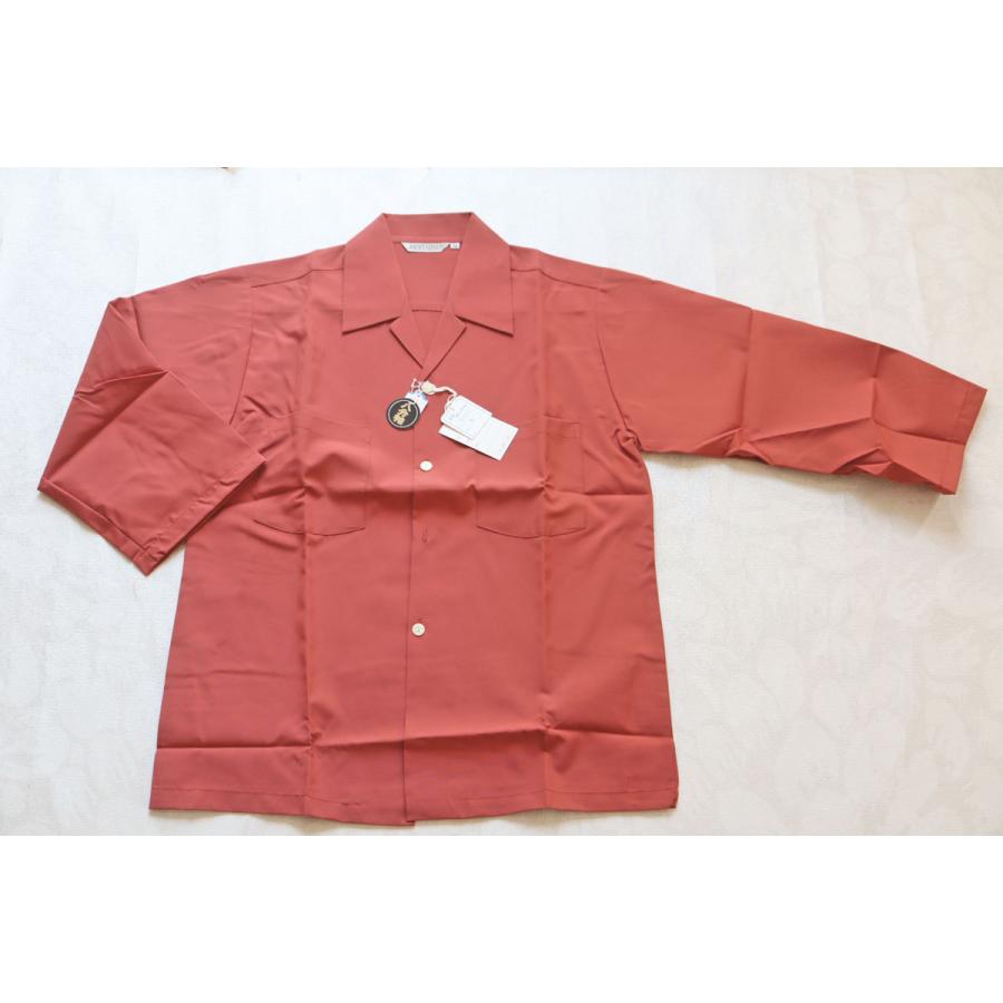 昭和レトロ メンズ 8分袖オレンジ 茶ブラウン 開襟 Mサイズ 昭和 メンズファッション 60年代70年代 Rm1346 Marumi 通販 Yahoo ショッピング