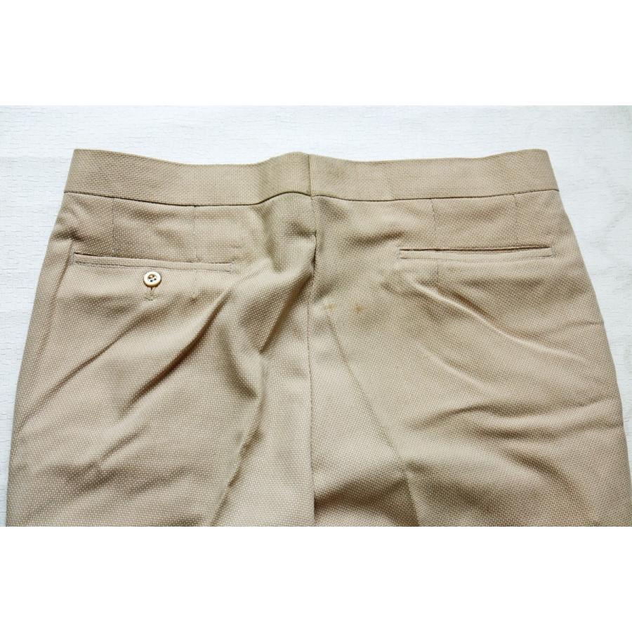 春夏 スラックス ベージュ ウエスト85cm ポリエステル ウール メンズファッション 昭和レトロ ６０年代７０年代 日本製 Rmp1548 Marumi 通販 Yahoo ショッピング