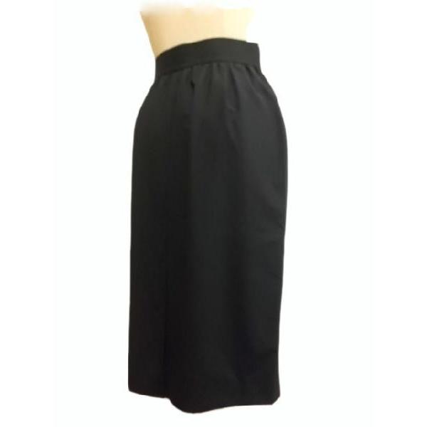 春秋 【着丈60cm】 タイトスカート（黒 Mサイズ） 【イヴサン  