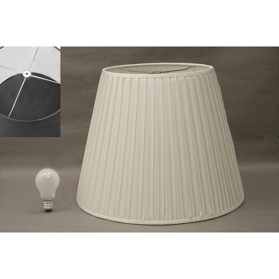 スタンドランプ　ホワイトシェード ランプシェード スタンド交換用 アーム式 直径40cm ボックスプリーツ