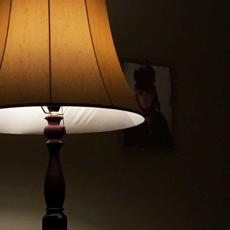 ランプシェード スタンド交換用 アーム式 直径50cm バックサテン