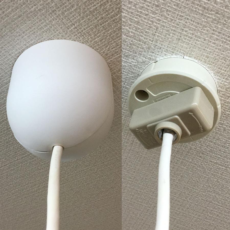 電球ソケットカバー　フレンジ　後付タイプ　丸型引掛けシーリング対応｜marumitsu-ys｜05