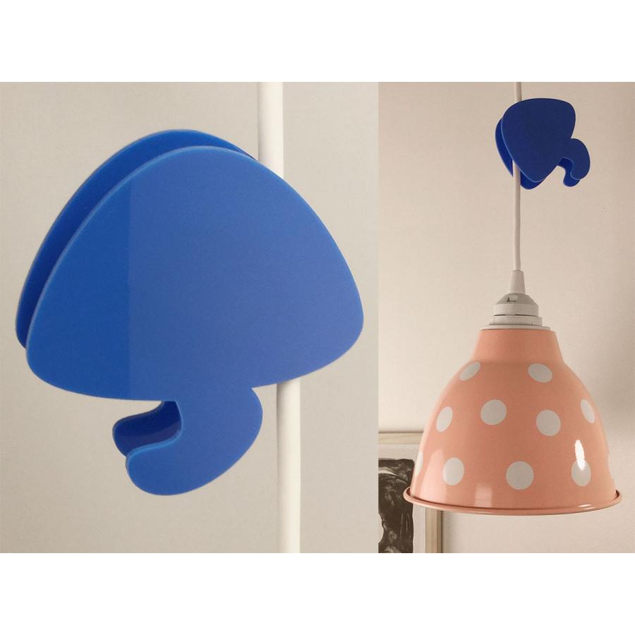 コードリール 照明用 アクリル製コードハンガー コード調節 きのこ