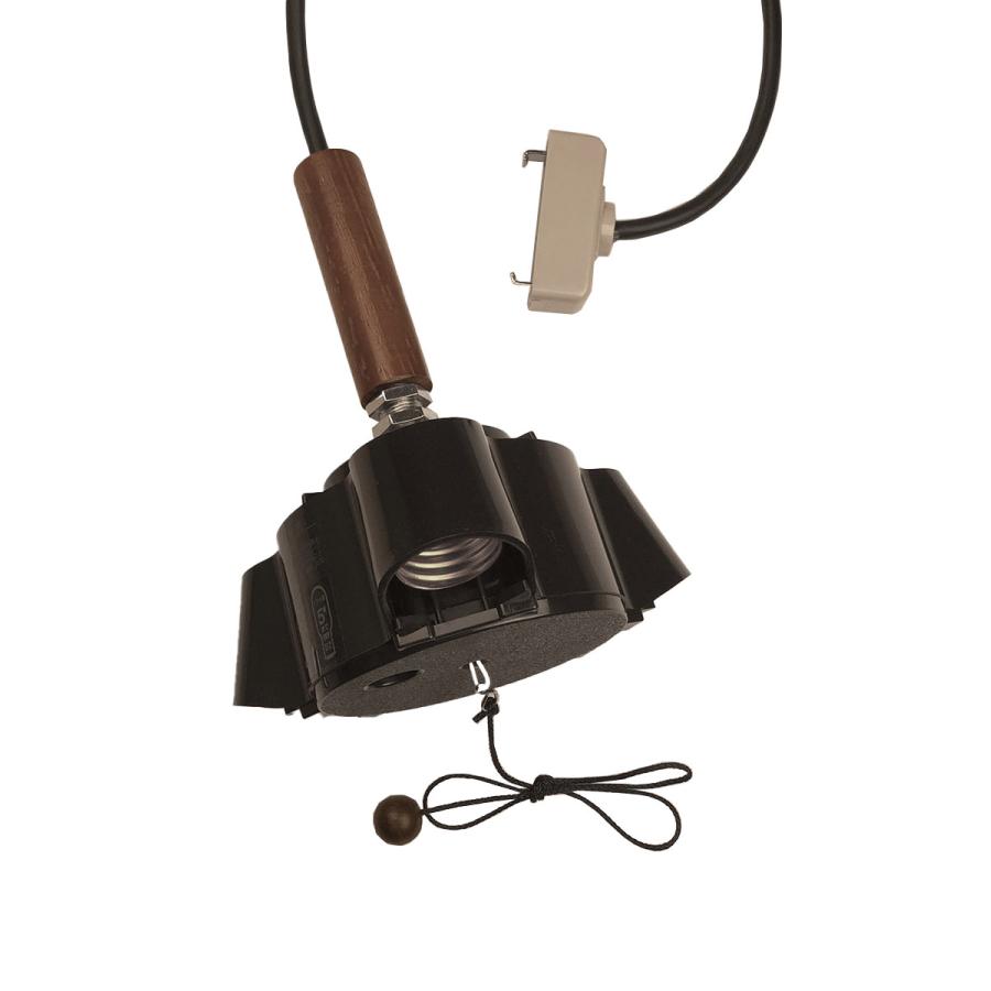 3灯 ペンダント ソケット器具 木管付 E-26 コード100cm LED電球対応 引