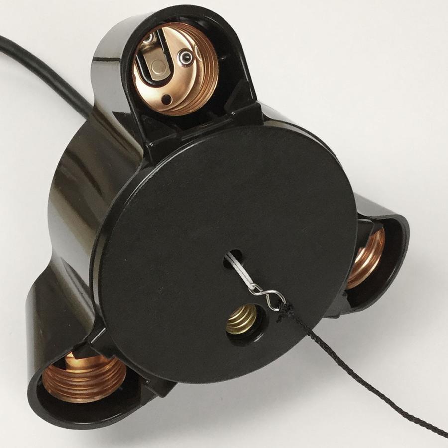 3連のペンダントライト⁂モーガルソケット ランプ 天井照明 間接照明 インテリア 3灯 ペンダント ソケット器具 木管付 E-26 コード100cm LED電球対応 引