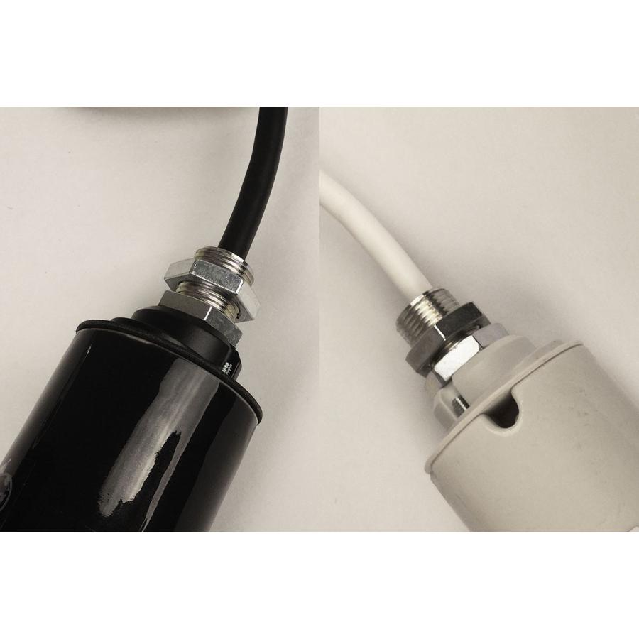 1灯 ペンダント 陶器製 モーガルソケット器具 ニップル 短 付 E-26