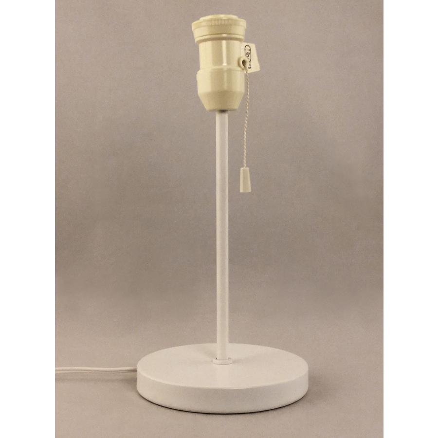 テーブルスタンド スチール製 ホワイト 本体のみ LED電球対応 電球